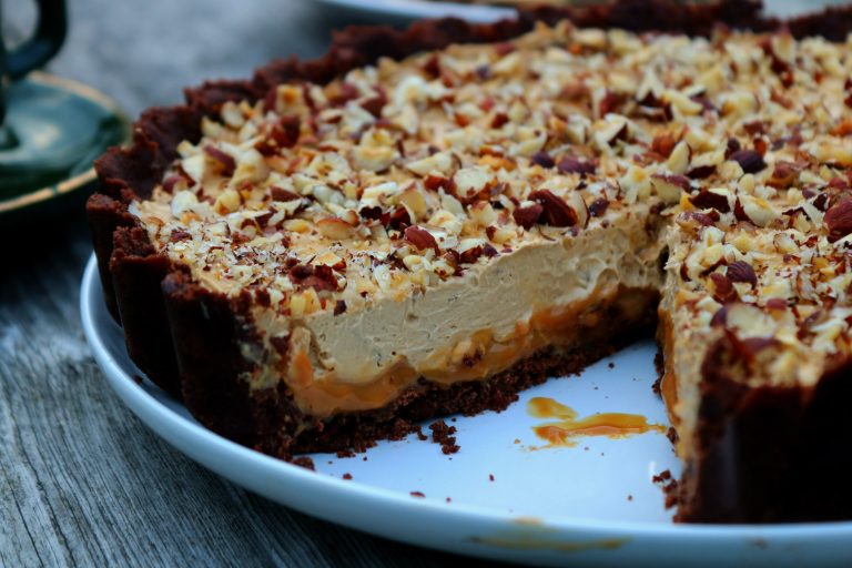 No Bake Coffee Hazelnut Tart