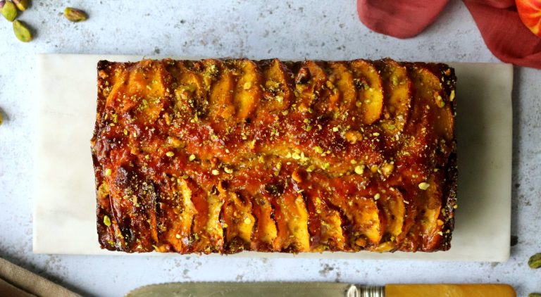 Nectarine & Pistachio Loaf