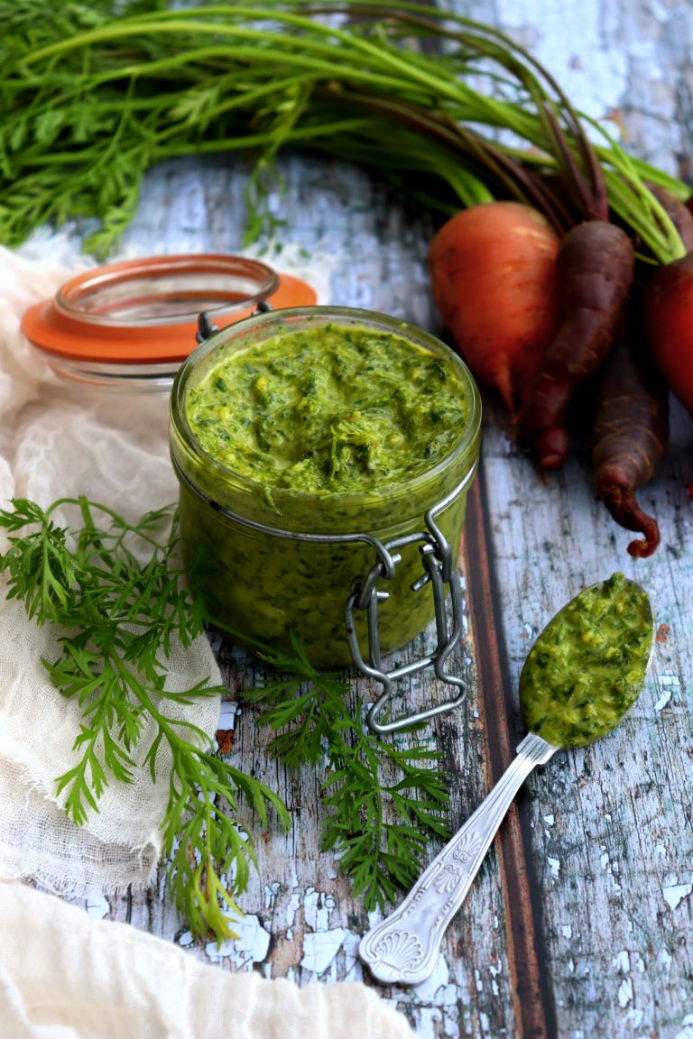 Carrot Top Pesto