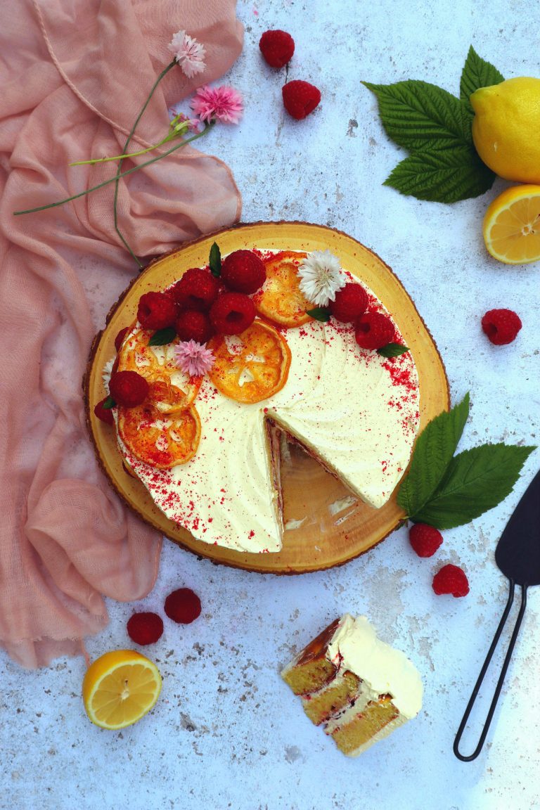 Lemon & Raspberry Cake