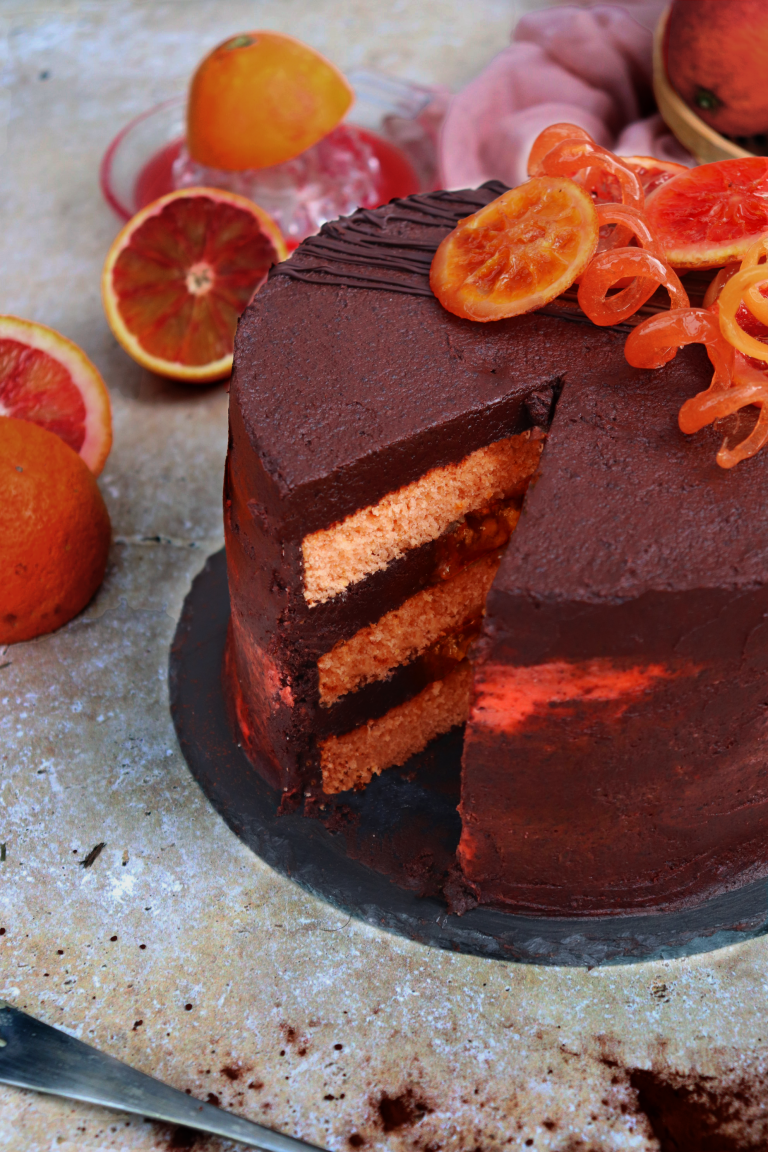 Chocolate & Blood Orange Cake