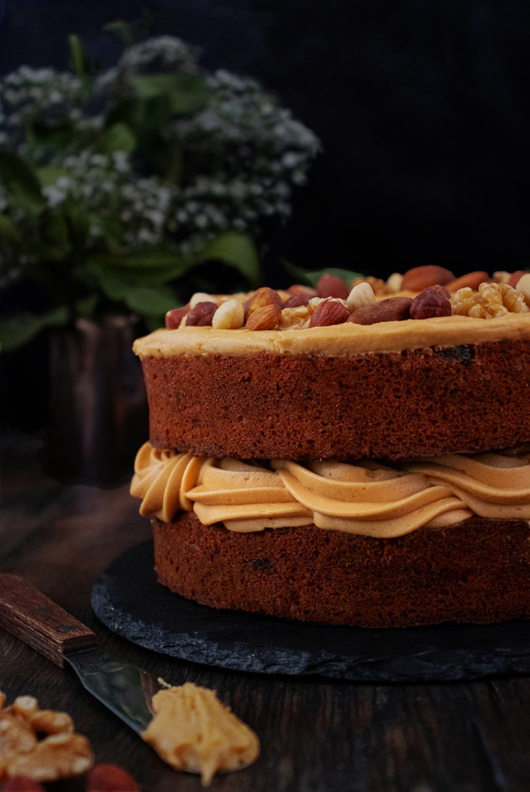 Nutty Caramel Cake
