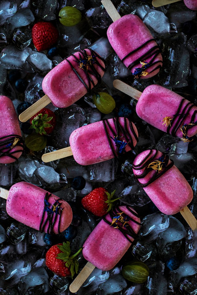 Summer Berry Yogurt Ice Lollies
