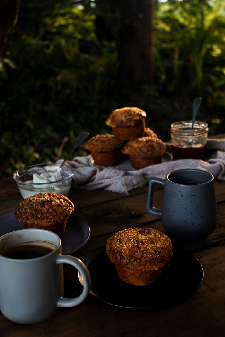 Rhubarb & Buttermilk Muffins