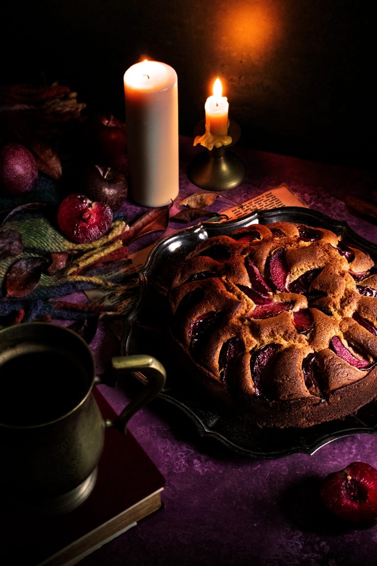 Plum & Ginger Cake