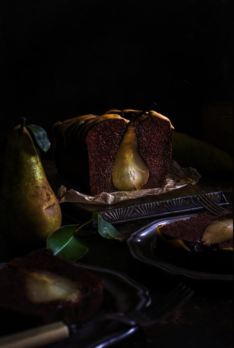 Spiced Pear & Chocolate Cake