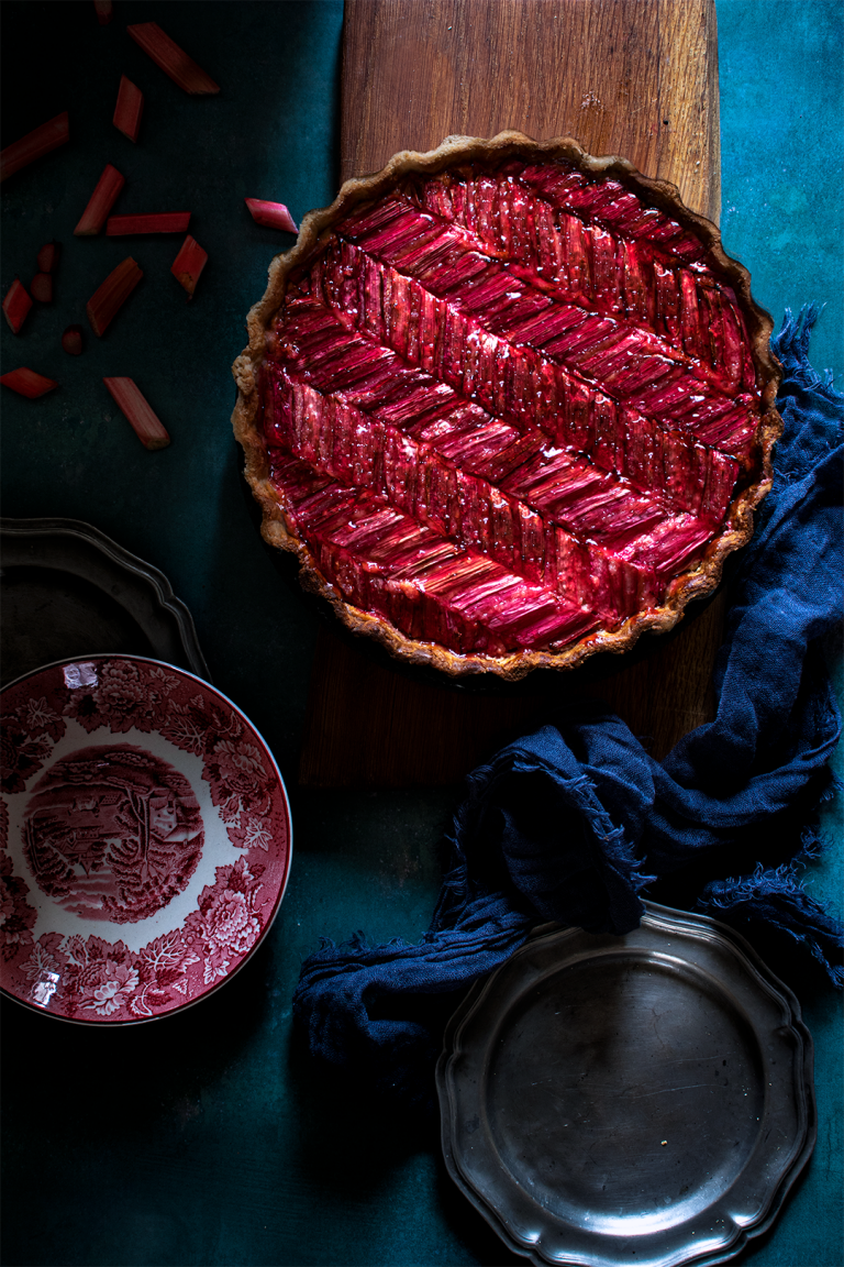 Rhubarb Frangipane Tart