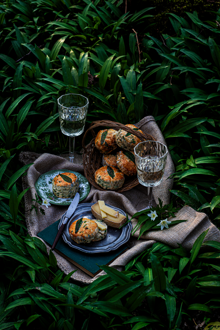 Wild Garlic & Chive Scones